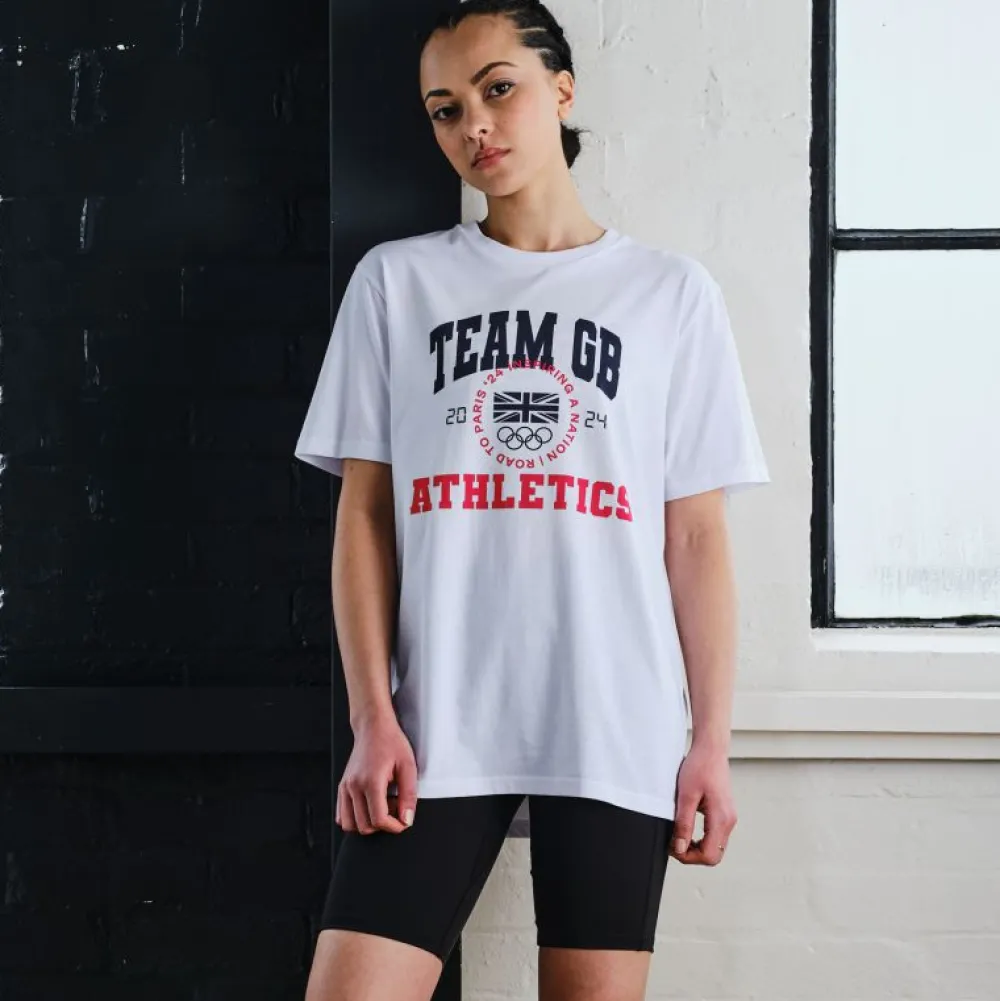 team_gb_athletics_varsity_white_tshirt_3.webp Team GB Athletics Varsity White T-Shirt